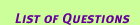 list of questions