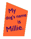 My dog's name is Millie.