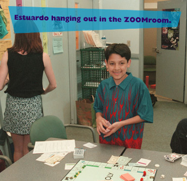 Estuardo hanging out in the ZOOMroom