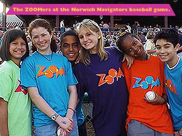 The ZOOMers at the Norwich Navigators baseball game