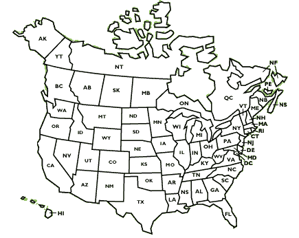 map of the U.S.