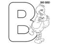 B is for Big Bird Coloring Page