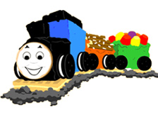 Thomas' Train Car Cakes