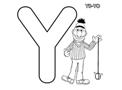 Y is for Yo-Yo Coloring Page
