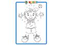 Noddy Connect the Dots Activity Coloring Page