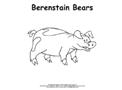 Berenstain Bears Pig Coloring Page