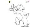 Barney Instrument Coloring Page