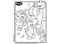Barney & Friends Making Music Coloring Page