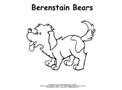 Berenstain Bears Puppy Coloring Page