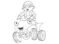 Bob the Builder and Scrambler Coloring Page