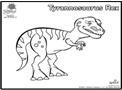 T-rex Coloring Page